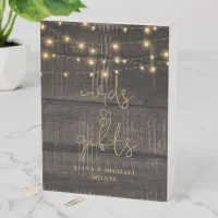 String Lights On Wood Cards & Gifts ID525 Wooden Box Sign