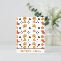 Personalized Fall Postcard