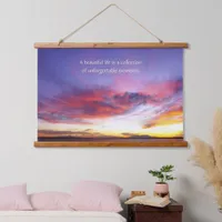 Breathtaking sunset over the sea    hanging tapestry