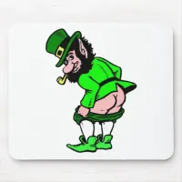 Mooning Leprechaun Mouse Pad