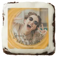 Glam Girly Photo Script 20 30 40 th Birthday Party Brownie