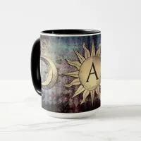 Golden Sun & Moon Mug