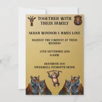 Personalize Wedding Zoo Invitation