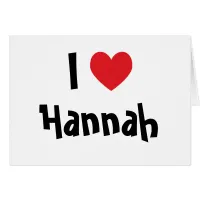 I Love Hannah