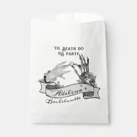 Gothic Bride or Die Til Death Bachelorette Weekend Favor Bag