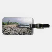 Black Sand Beach in Hawaii Luggage Tag