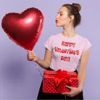 Happy Valentine's Day with Hearts Women's T-Shirt