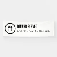 Party Dinner Announcement Banner