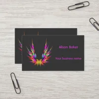 Phoenix - fractal art, cool  business card