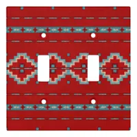 Southwest Mesas Red & Turquoise Light Switch Cover