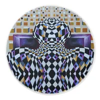 Art Deco - Abstract Diffusion Ceramic Knob