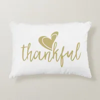 thankful heart thanksgiving accent pillow