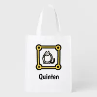 Polyester Bag - Cat Letter Q in Frame