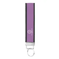 Modern Minimalist Personalized Branded Swag Gift Wrist Keychain