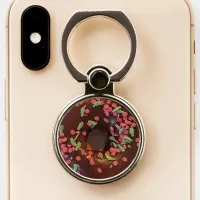 Chocolate Donut with Sprinkles  Phone Ring Stand