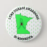 Lyme Disease Awareness in Minnesota Button