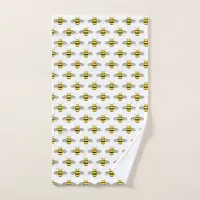 Cartoon Bees | Swarm of Bumblebees Pattern Hand Towel