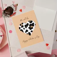 Peach Fuzz Love: Customizable Valentine's Day Card