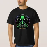 Alien Playing Video Games | Stellar Game Smasher T-Shirt