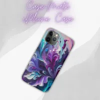 Beautiful Turquoise & Pink Abstract Pattern | iPhone 11 Pro Case