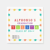 2024 Colorful Mexican Fiesta Graduation Fun Facts  Napkins