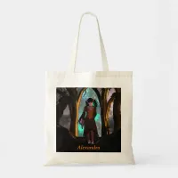 Creepy and Cute Halloween Girl Tote Bag