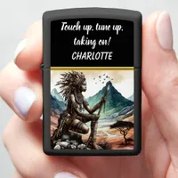 A powerful warrior spirit connected to nature zippo lighter