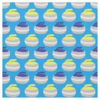 Curling Stones Pattern Fabric