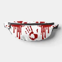 Bloody Handprint Blood Splattered Horror Fanny Pack