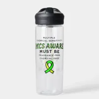 Multiple Chemical Sensitivity MCS Awareness  Water Bottle