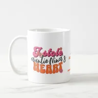 Groovy Stole Heart Newborn Baby Retro Girl Coffee Mug