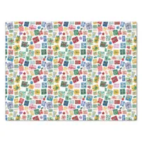 Fun Modern Multicolor Presents Patterned Christmas Tissue Paper