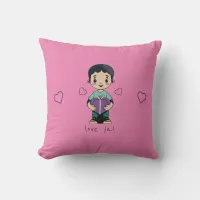 Cute Boy Throw Pillow