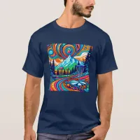 Psychedelic Disc Golf Course  T-Shirt
