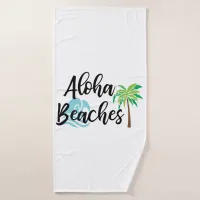 aloha beaches bath towel