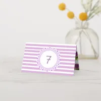 Purple Petunia Wedding Table Number Cards