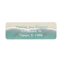 Oceanic Beach Ocean Shore Return Address Labels