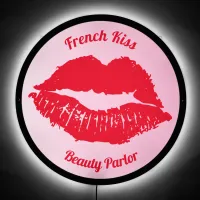 Beauty Parlor Red Lips Kiss Beautician's Cute LED Sign