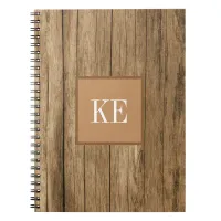 Brown Wood Texture Photo Notebook