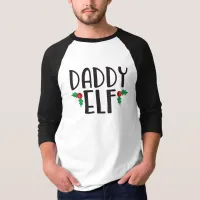 Daddy Elf Family Christmas Gift T-Shirt