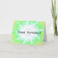 Abstract Ray of Light, Birthday Card