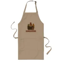 Gamesgiving Funny Thanksgiving Epic Gamer Cartoon Long Apron