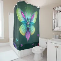 Enchanted Lunar Fairy Fantasy Worlds Shower Curtain