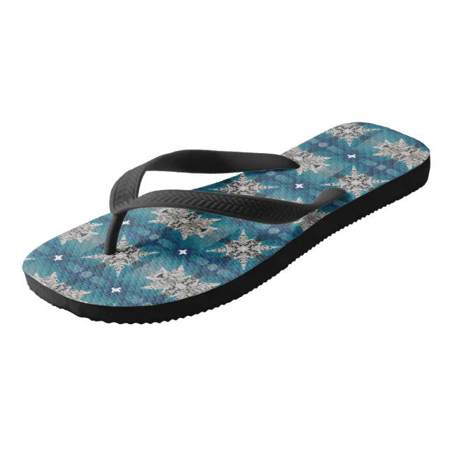 Marine landscape in Kaleidoscope Flip Flops