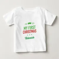 My First Christmas Baby T-Shirt
