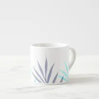 Coastal Tropical botanical leaf Espresso Cup