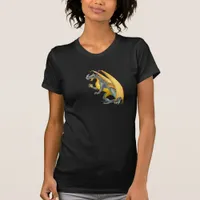 Fire Breathing Dragon Ladies Dark  T-Shirt