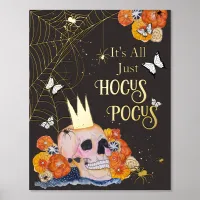 Cottagecore Halloween Skull Butterflies Spiders  Foil Prints