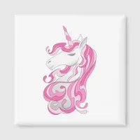 Pink Unicorn Magnet