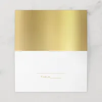 Modern Gold Wedding Place Card